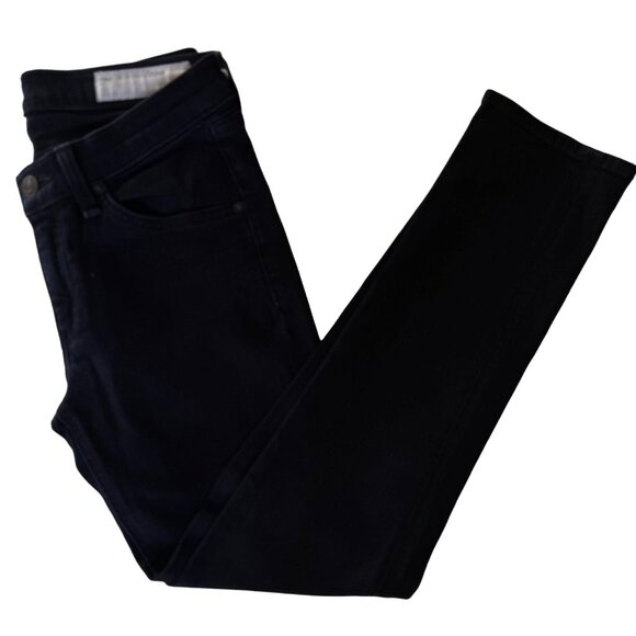 Rag & Bone Women's Coal Cigarette Skinny Jeans Size 26 Button Fly Cotton Denim - Picture 8 of 15